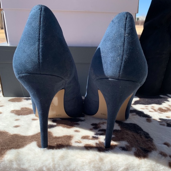 Blue Suede Heels - Picture 3 of 4